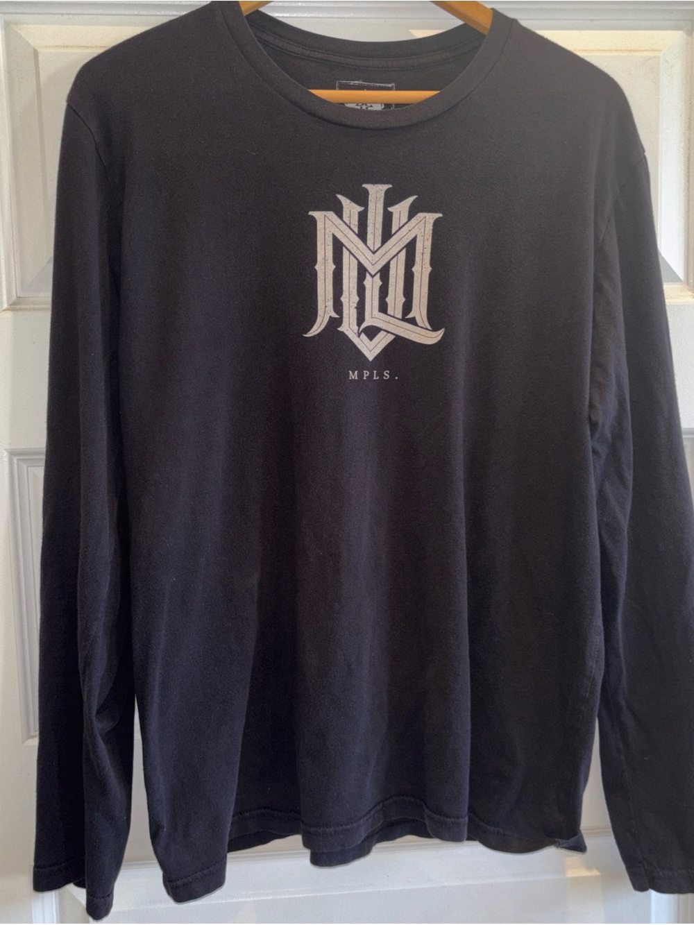 Rhymesayers Shirt Mens Large Black Long Sleeve Atmosphere Spell Out Hip Hop Tee